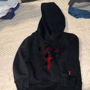 Polo by Ralph Lauren Kids Black and Red Hoodie